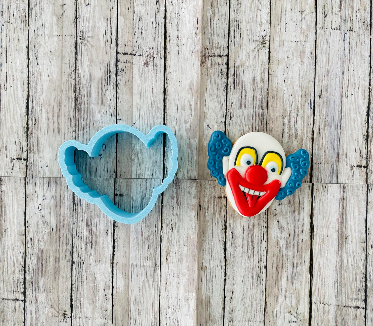 Clown Cookie Cutter, Halloween cutter, carnival cutter, birthday cutter