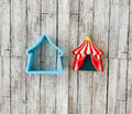 Carnival Tent Cookie Cutter, tent cutter, carnival cutter, birthday cutter