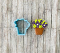 Flower Pot Cookie Cutter, garden cutter, nature cutter, plant cutter, flower cutter, Mother's Day cutter, gardener cutter