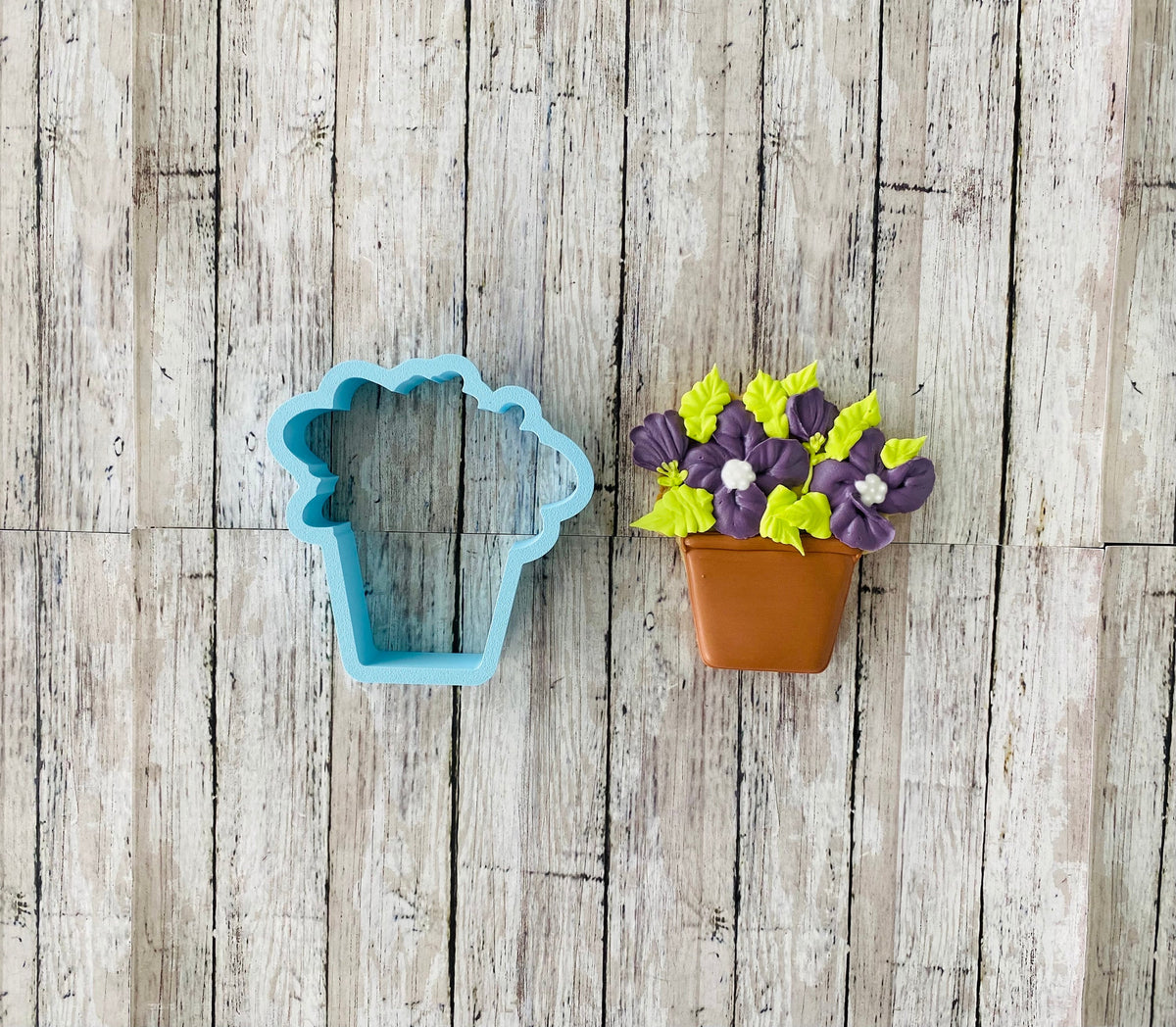 Flower Pot Cookie Cutter, garden cutter, nature cutter, plant cutter, flower cutter, Mother's Day cutter, gardener cutter