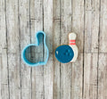 Bowling Pin & Ball Cookie Cutter, bowling cutter, sports cutter, bowling pin cutter