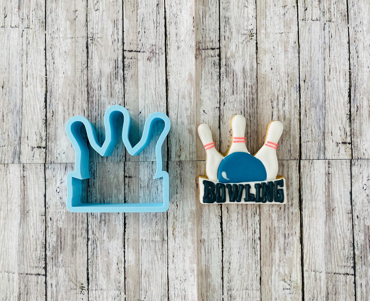 Bowling Cookie Cutter, bowling pins cutter, sports cutter, men's cutter, bowling ball cutter