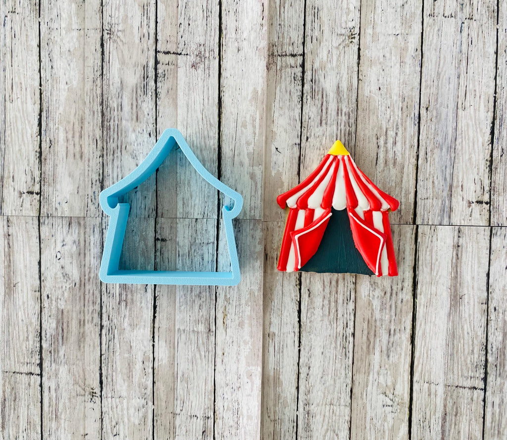 Carnival Cookie Cutter Set, clown Cutter, tent Cutter, Ferris wheel Cutter
