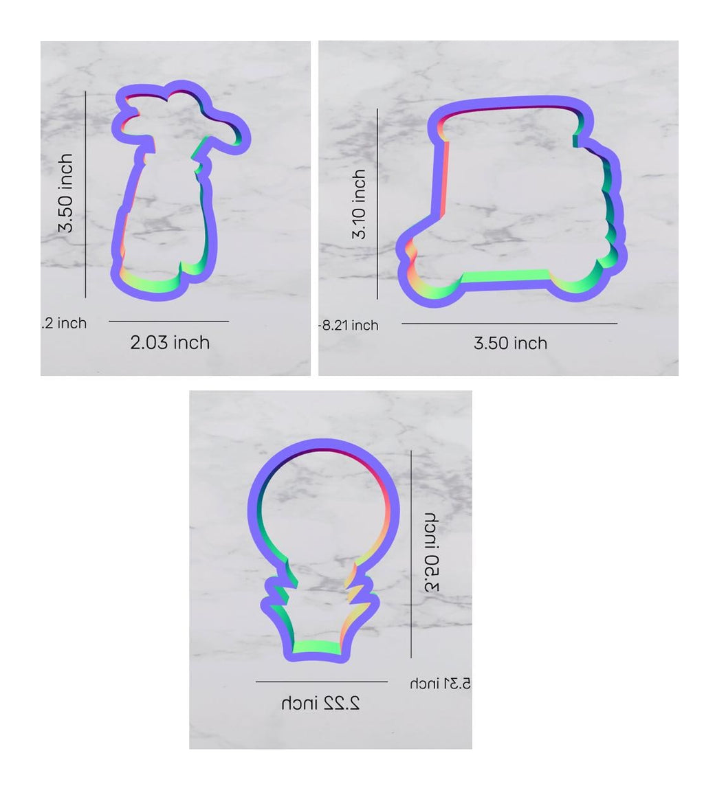 Golf Cookie Cutter Set, golf clubs cutter, sports cutter, golf tee cutter, golf cutter, golf cart cutter