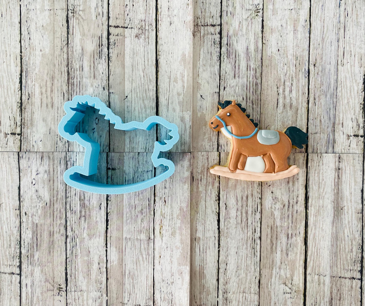 Rocking Horse Cookie Cutter, baby cutter, animal cutter, baby shower cutter, toy cutter, horse cutter