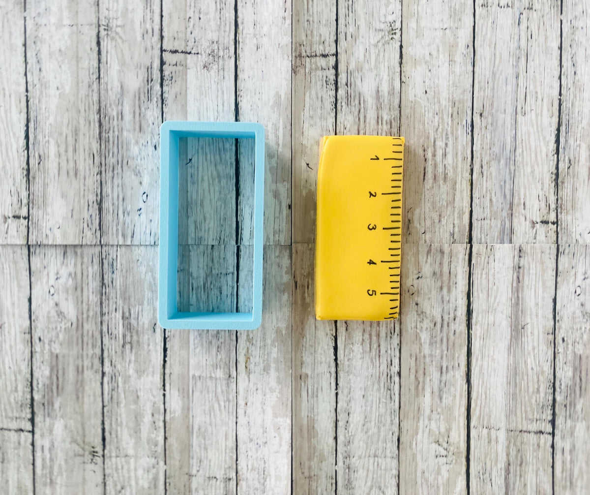 Ruler Cookie cutter, school cutter, back to school cutter, teacher cutter, office cutter, supplies cutter
