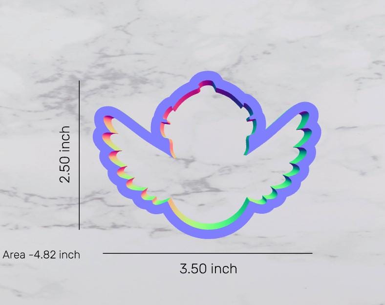 Flying Bird Cookie Cutter, bird  cutter, animal cutter