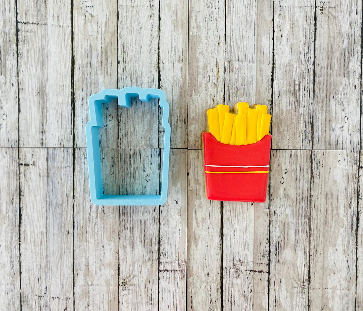 French Fry Cookie Cutter, BBQ Cutter, Cookout Cutter, Food Cutter, fast food Cutter, fries Cutter