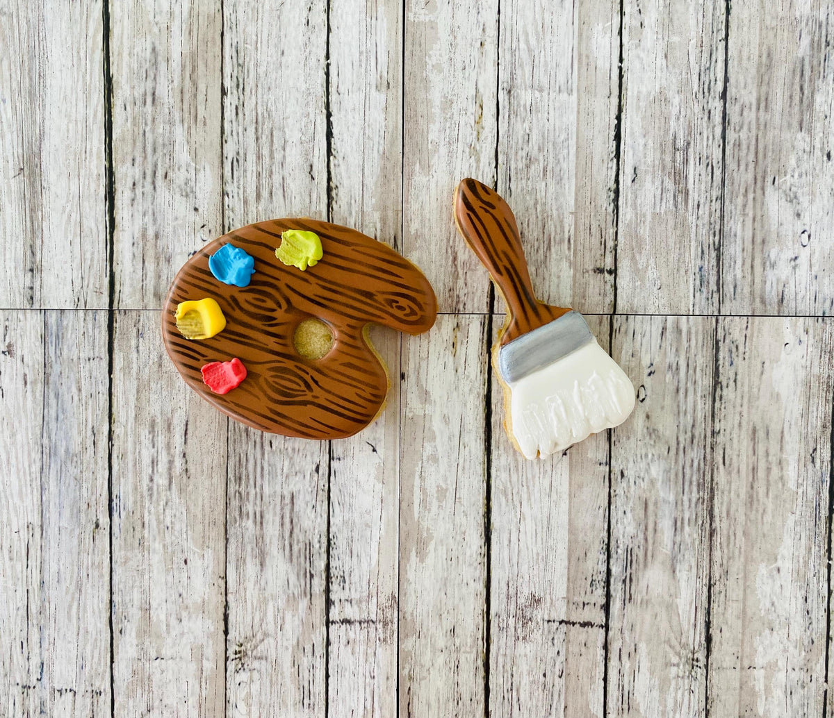 Paint Cookie cutter set, paint pallet cutter, paint brush cutter, art cutter, crafts cutter