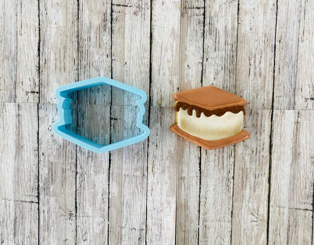 S'mores Cookie Cutter, marshmallow cutter, camp cutter, camp fire cutter, camping cutter, desert cutter
