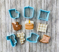 Fall Cookie Cutter Set, fall cutter, candle cutter, scarf cutter, pillow  cutter, chair cutter, winter boots cutter