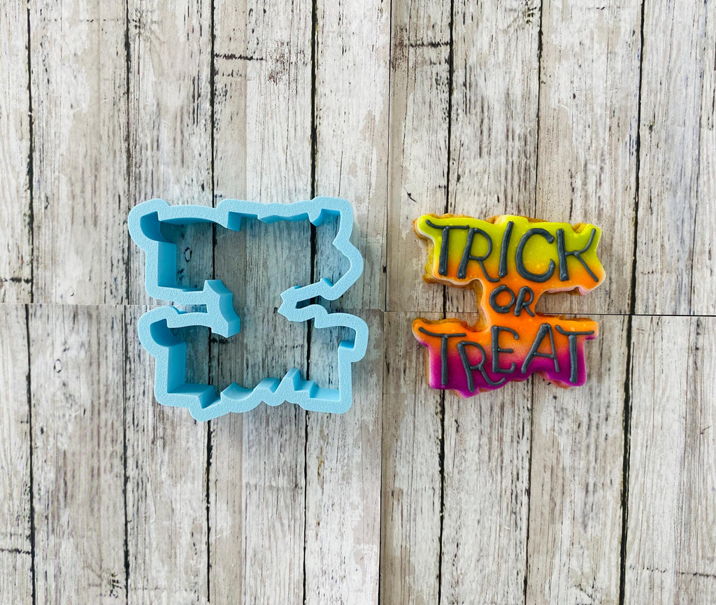 Trick or Treat Cookie Cutter, Halloween cutter