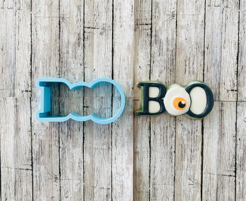 Boo Cookie Cutter, ghost cutter, Halloween cutter, trick or treat cutter