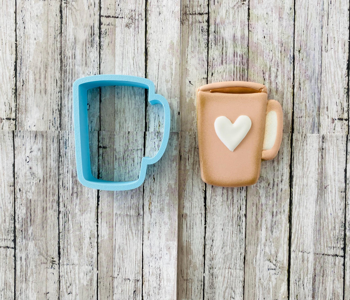Tall Coffee Mug Cookie Cutter, fall cutter, autumn cutter, drink cutter, coffee cutter, tea cutter, coffee cup, pumpkin latte cutter, latte