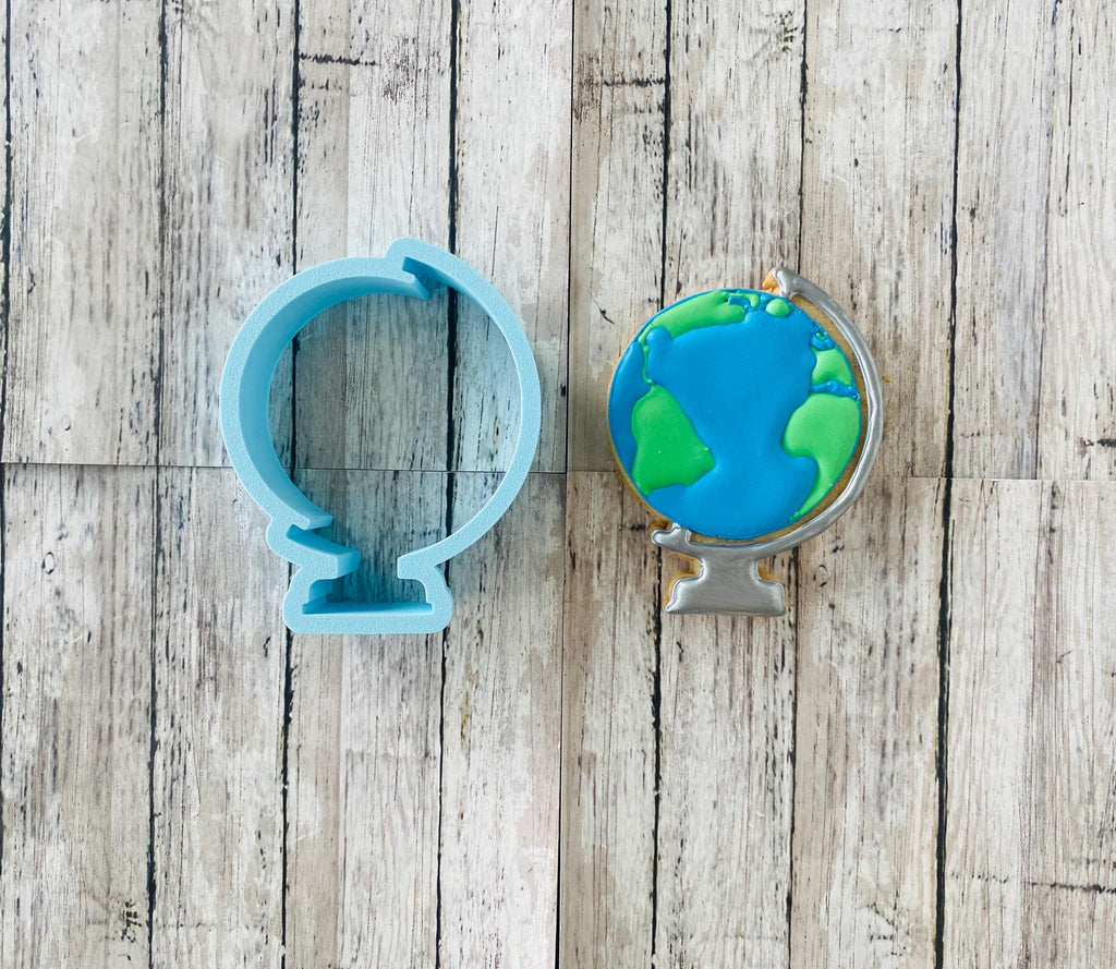 Globe Cookie cutter, school cutter, back to school cutter, teacher cutter, history cutter, social studies cutter
