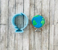 Globe Cookie cutter, school cutter, back to school cutter, teacher cutter, history cutter, social studies cutter