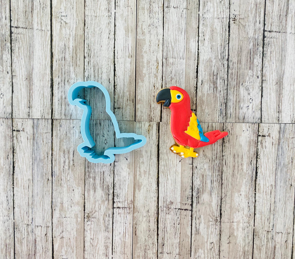 Parrot Cookie Cutter, bird cutter, animal cutter, pirate cutter, tropic bird cutter, nature cutter