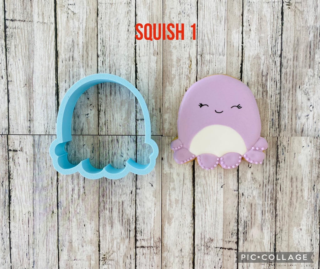 Animal Pillow Cookie Cutters, animal cutters, squish cutters, kid cutters, birthday cutters