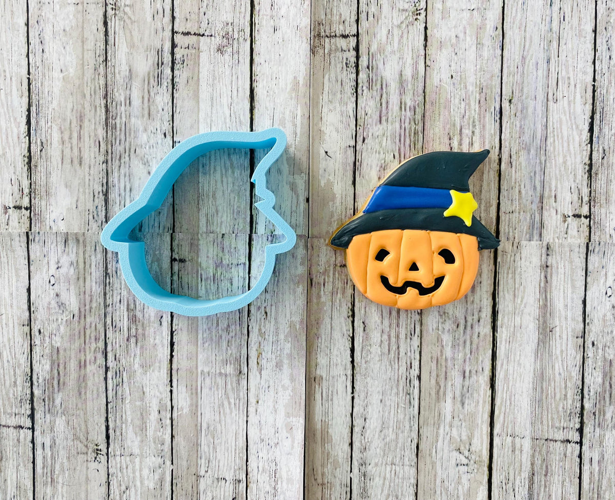 Pumpkin Witch Cookie Cutter, Jack O Latern cutter, Halloween cutter, spooky cutter, food cutter, trick or treat cutter