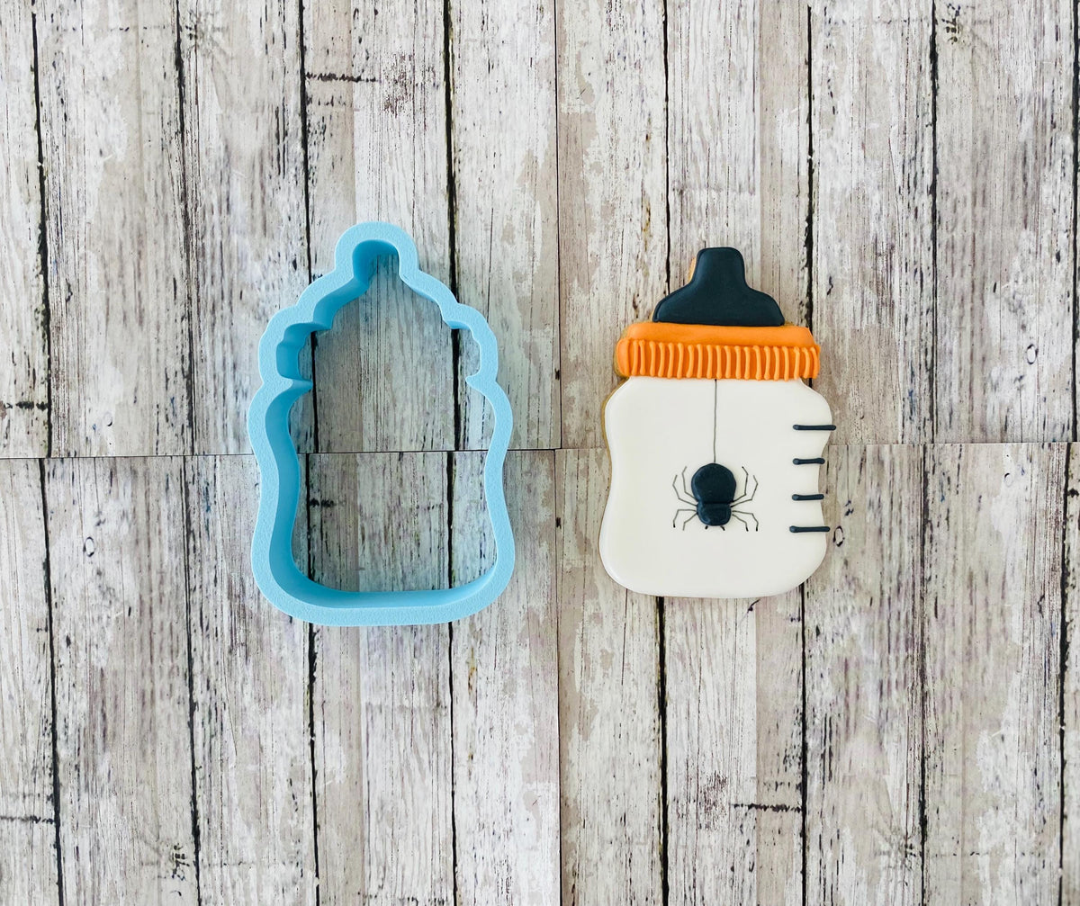 Baby Bottle 2 Cookie Cutter, baby shower cutter, baby cutter, baby food cutter, milk cutter
