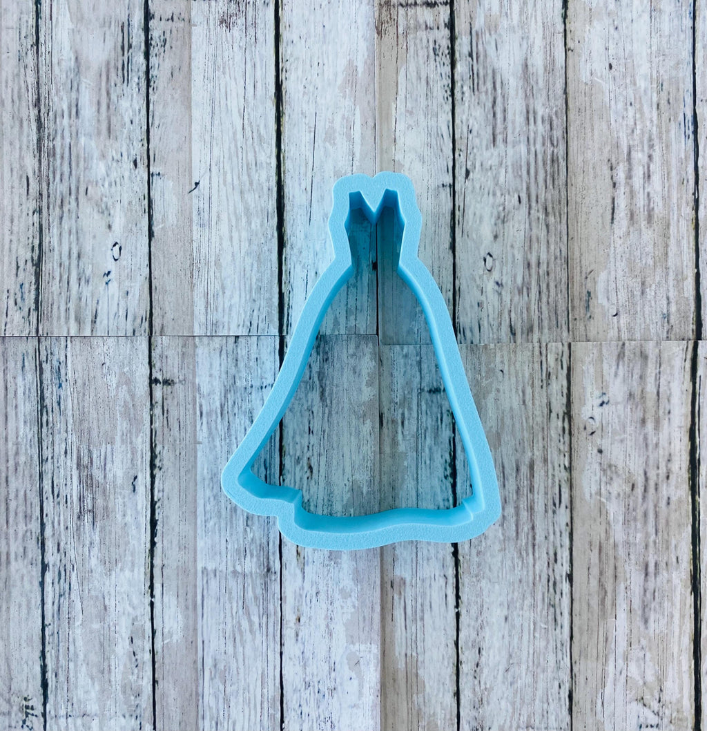 Plain Wedding Dress Cookie Cutters, dress cuter, gown cutter, wedding cutter, girl cutter, anniversary cutter, bride cutter