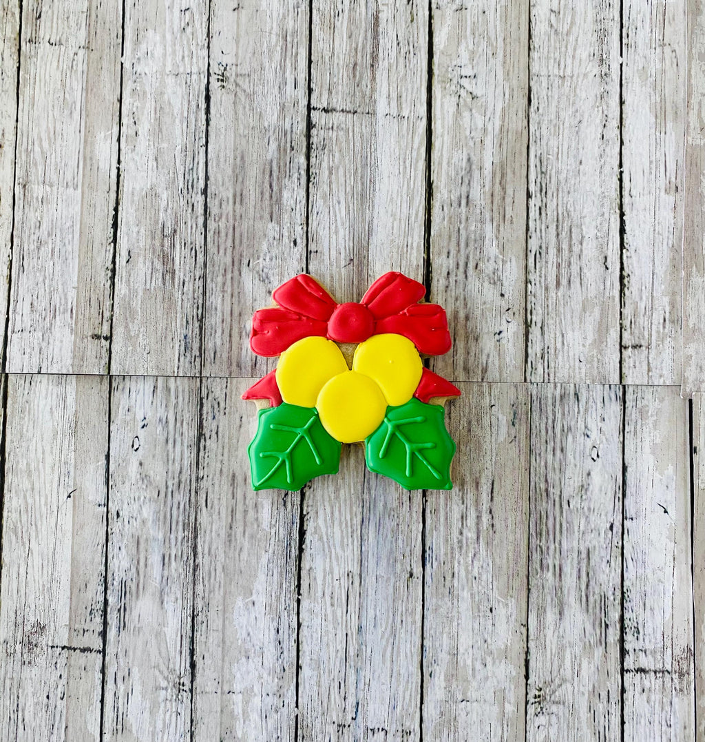 Holly Christmas Cookie Cutter, mistetole cutter, Christmas cutter, decoration cutter