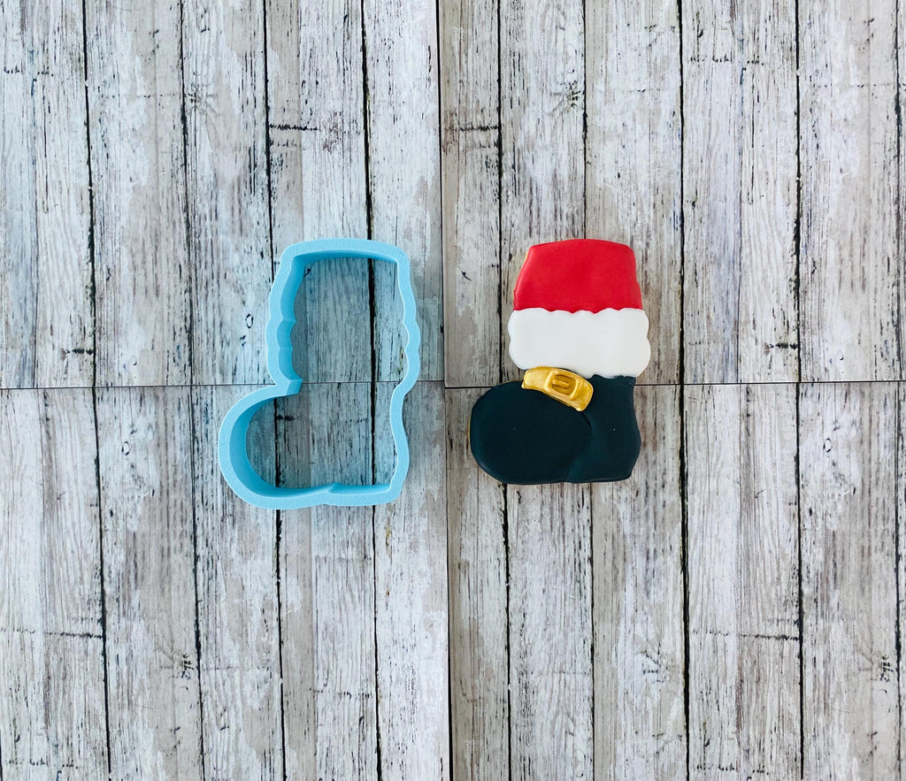 Santa Boot Cookie Cutter, ho ho ho cutter, Santa Claus cutter, Christmas cutter