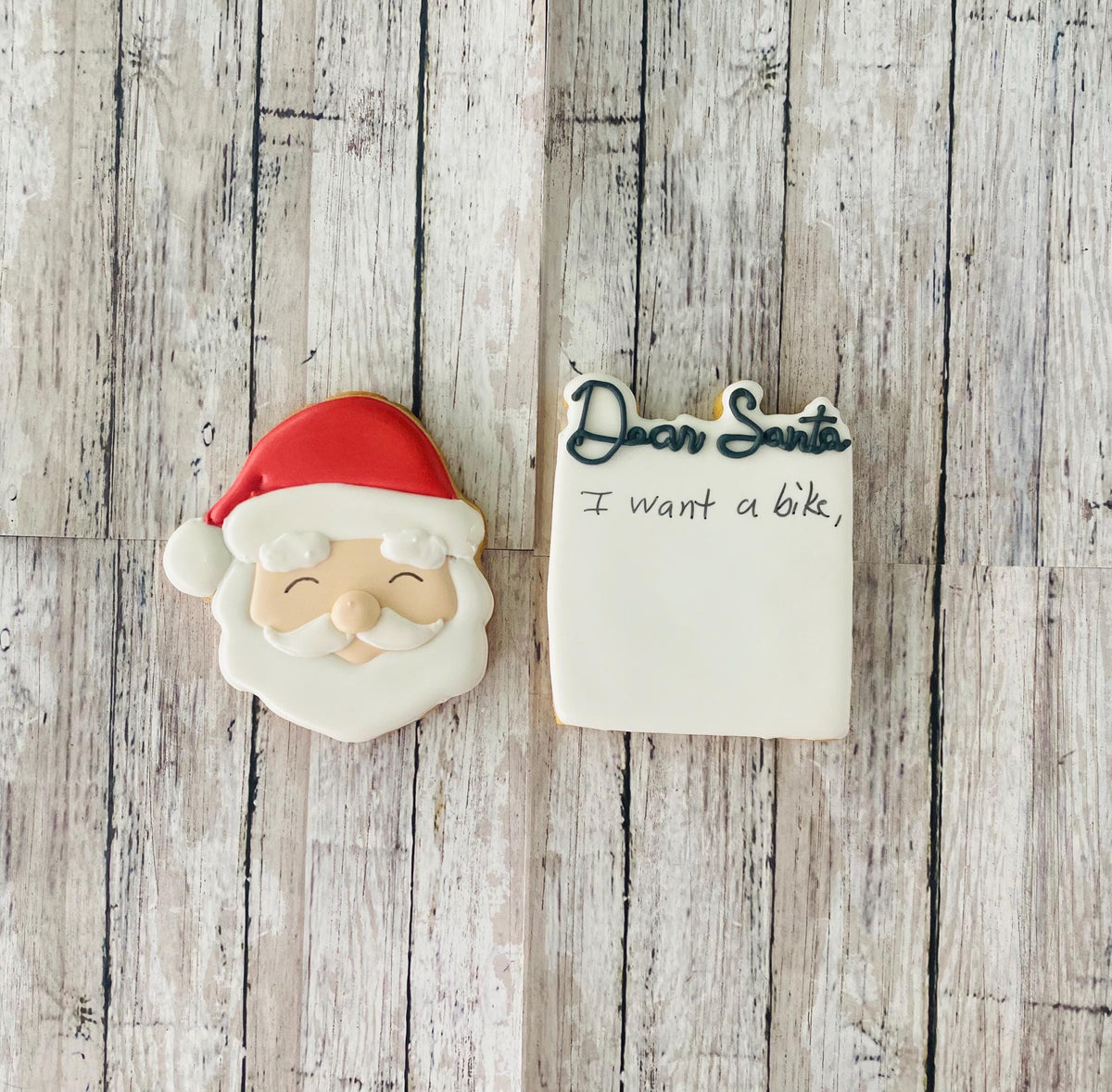 Santa & Santa Letter Cookie Cutter, ho ho ho cutter, Santa Claus cutter, Christmas cutter