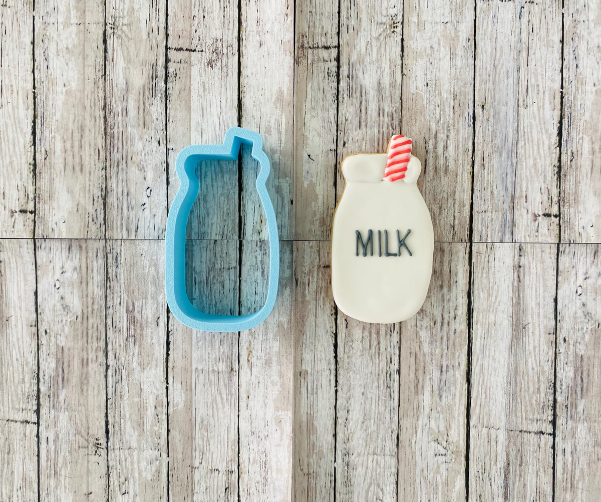 Milk Jug with Straw Cookie Cutter, cookie cutter, milk cutter, drink cutter, kid cutter