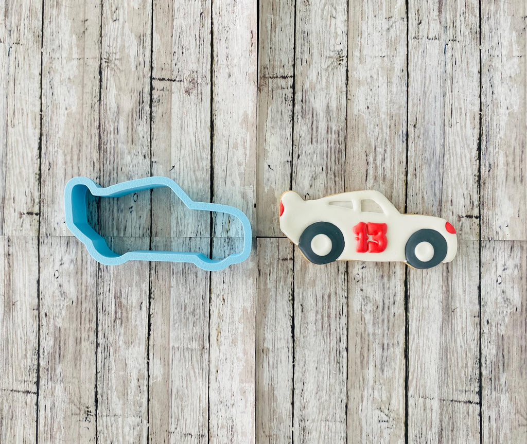 Race Car Cookie Cutter, car cutter, boy cutter, vehicle cutter, birthday cutter