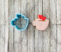 Heart Coffee Mug Cookie Cutter, valentines cutter, coffee cutter, holiday cutter