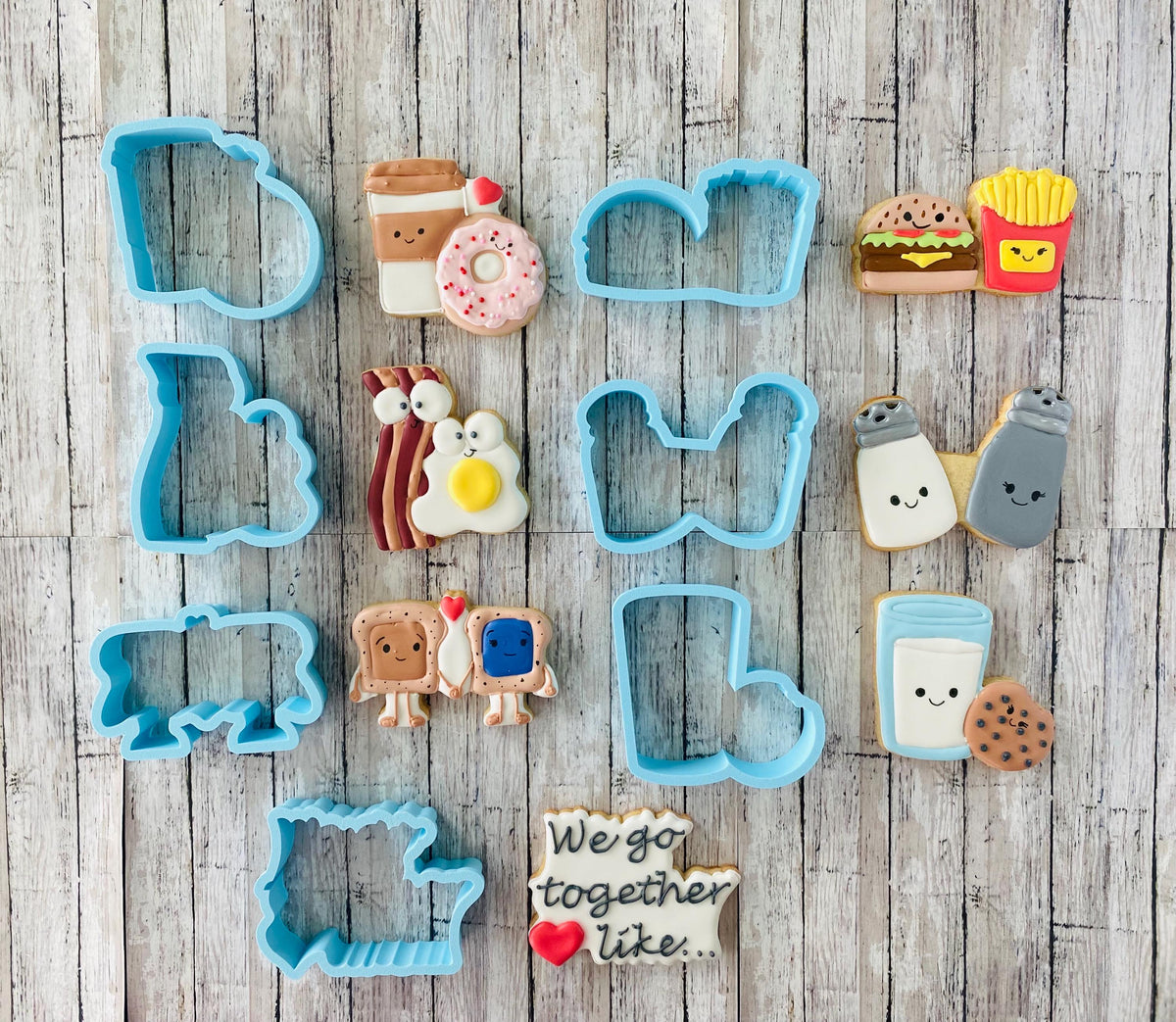 We go together Cookie Cutter set,  valentines cutter
