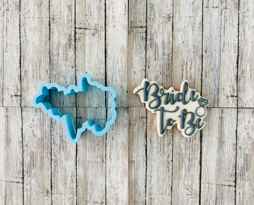 Bride to Be Words Cookie Cutter, wedding cutter, bridal shower cutter, bride cutter