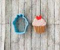 Heart Cupcake Cookie Cutter,  valentines cutter, cupcake cutter, desert cutter