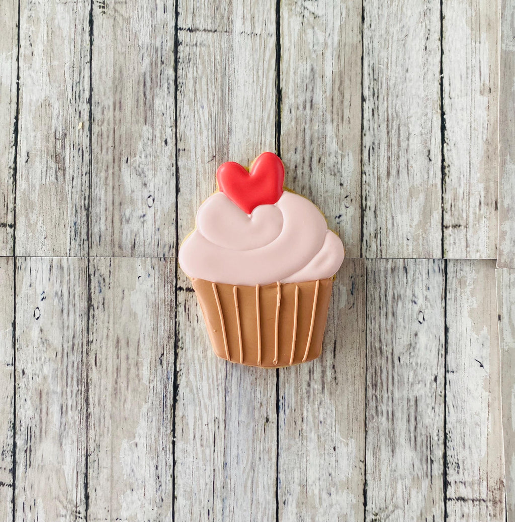 Heart Cupcake Cookie Cutter,  valentines cutter, cupcake cutter, desert cutter