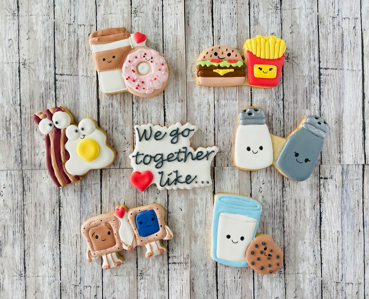 We go together Cookie Cutter set,  valentines cutter