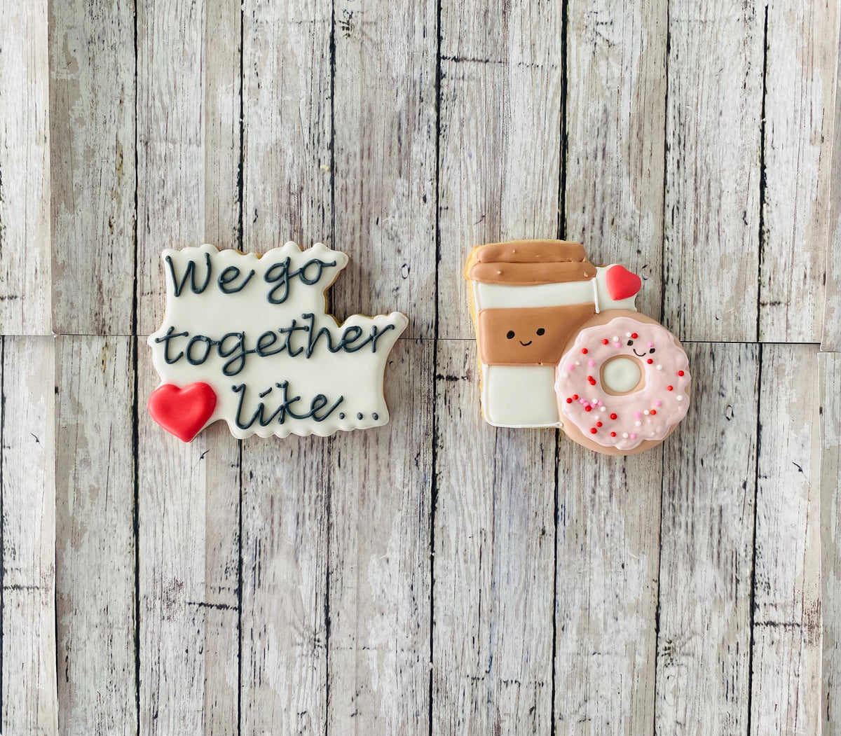Coffee and Donut Cutters, we go together cutter, valentines cutter