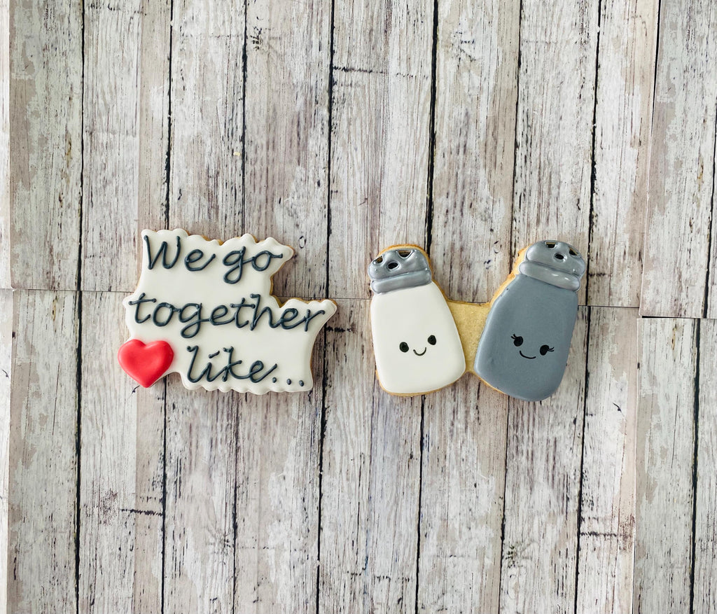 Salt & Pepper Cutters, we go together cutter, valentines cutter