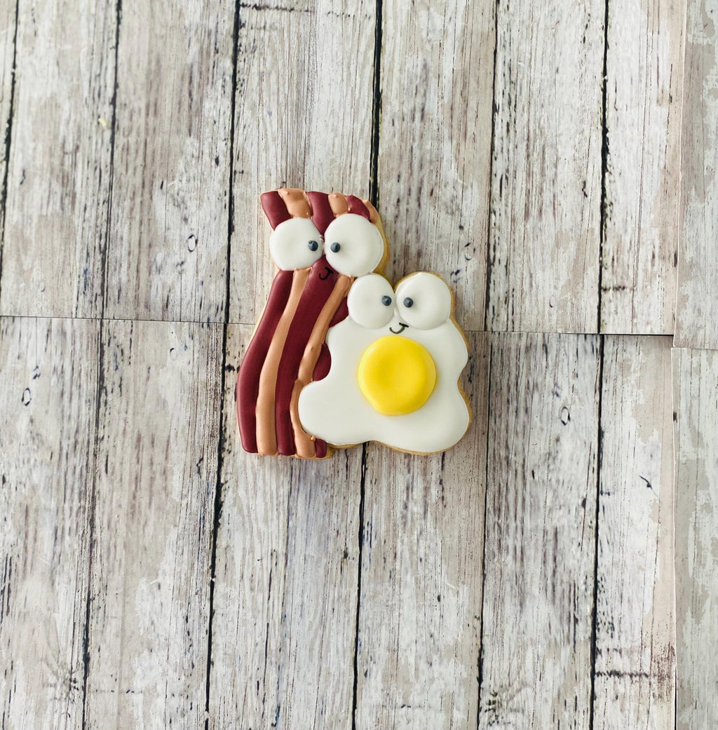 Bacon and Eggs 2 Cookie Cutter, egg Cutter, bacon Cutter, breakfast cutter