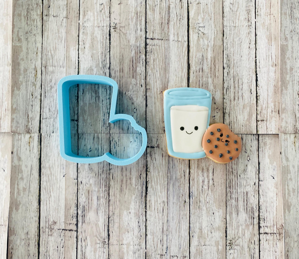 Cookies and Milk 2 Cookie Cutter, cookies cutter, milk cutter, kid cutter, snack cutter, desert cutter