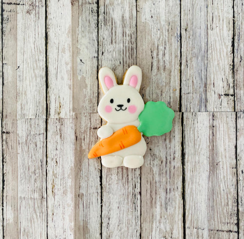 Bunny with Carrot Cutter, Easter cutter, Easter bunny cutter, animal cutter, rabbit cutter, holiday cutter