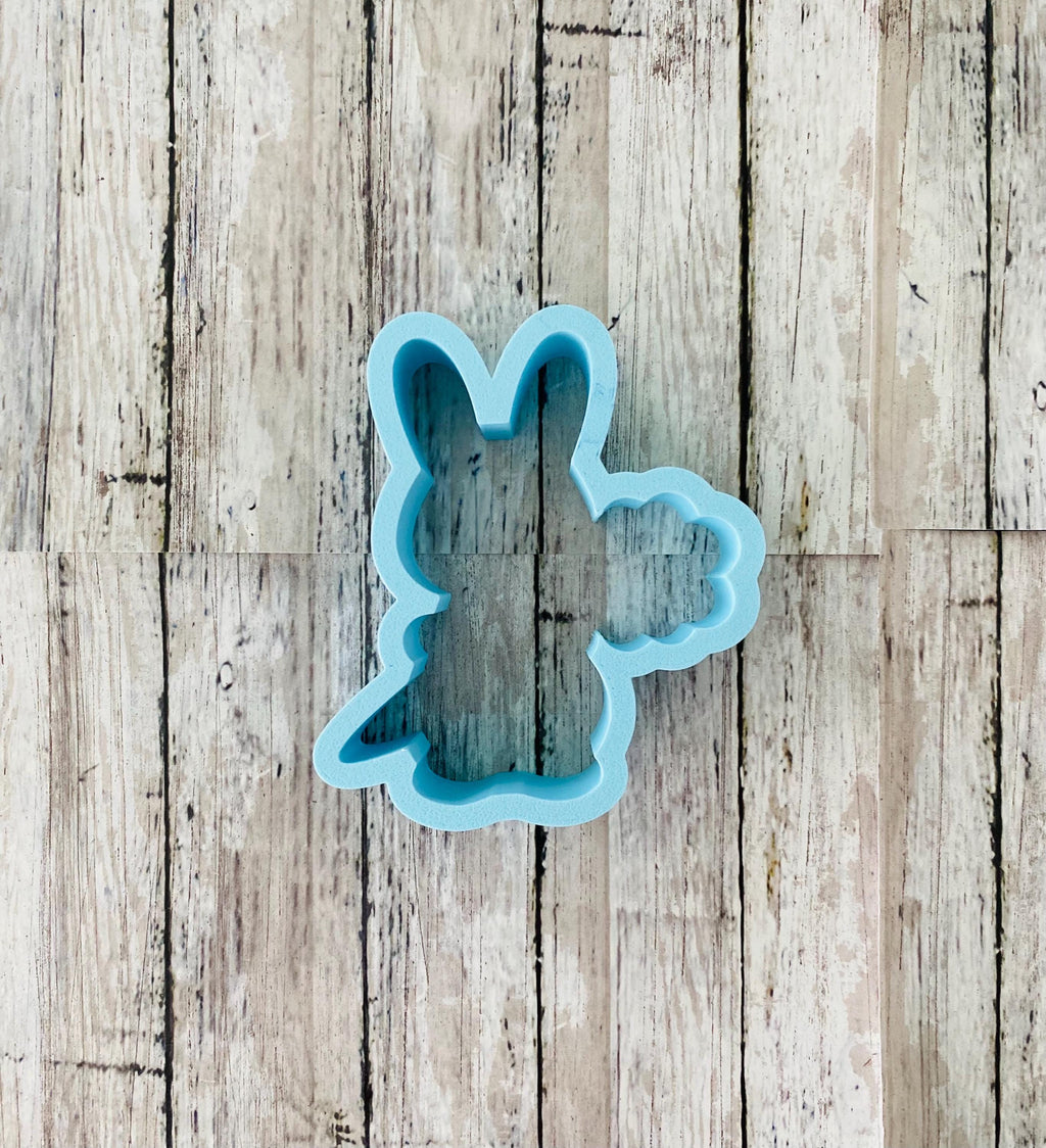 Bunny with Carrot Cutter, Easter cutter, Easter bunny cutter, animal cutter, rabbit cutter, holiday cutter