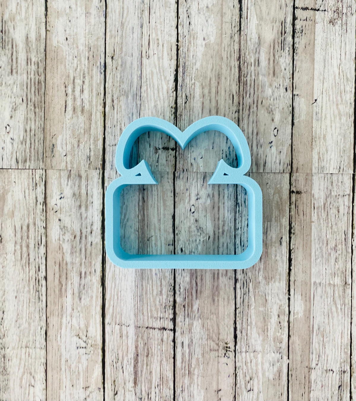 Bunny Ears Name Plate Cookie Cutter, bunny plaque cutter, Easter cutter, animal cutter, rabbit cutter, holiday cutter
