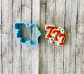 Tripple 7 Cookie cutter, birthday cutters, Vegas cutter, gambling cutter, jackpot cutter
