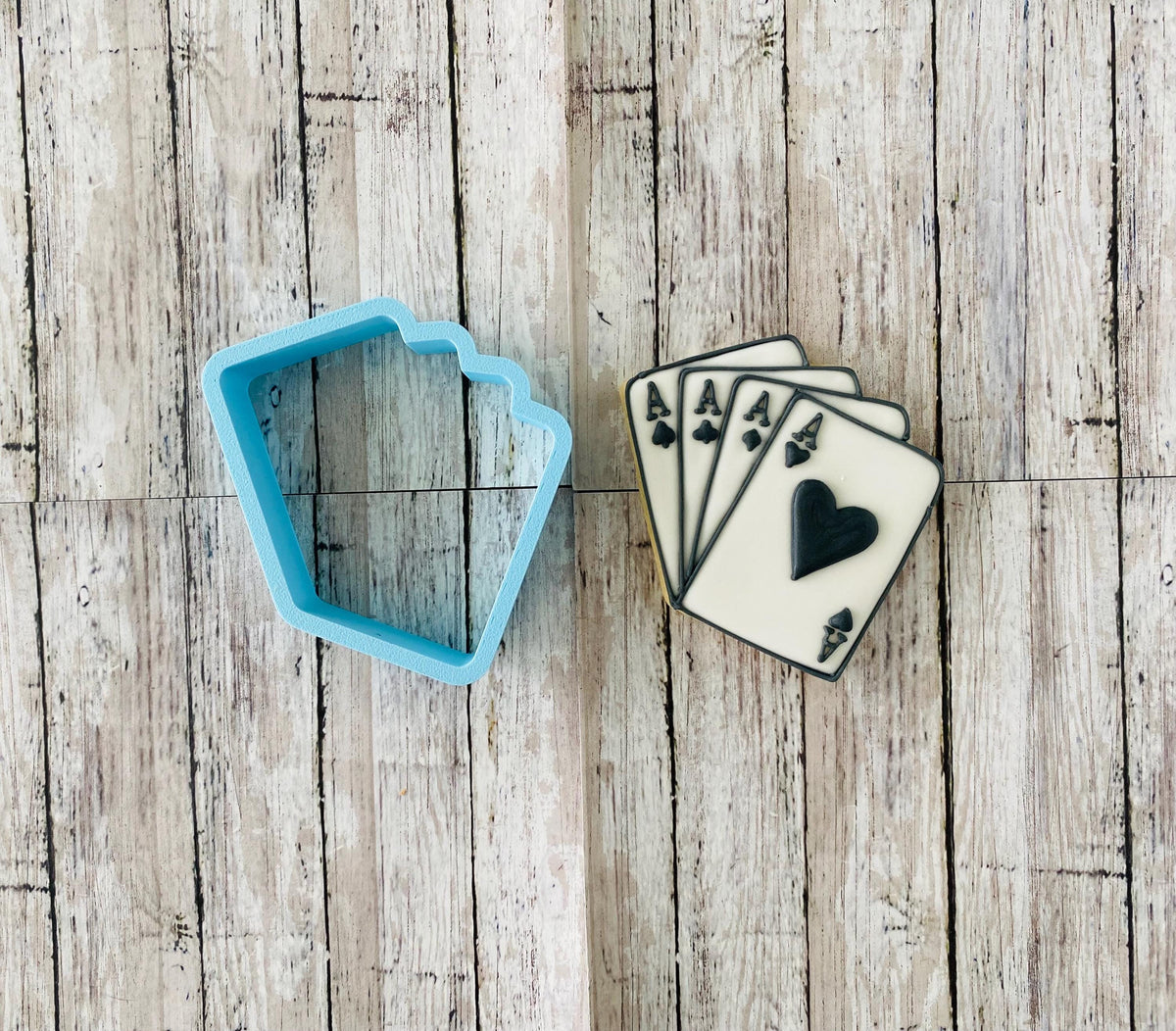 Stacked Cards Cookie Cutter, cards cutter, poker cutter, game cutter, gambling cutter, Vegas cutter