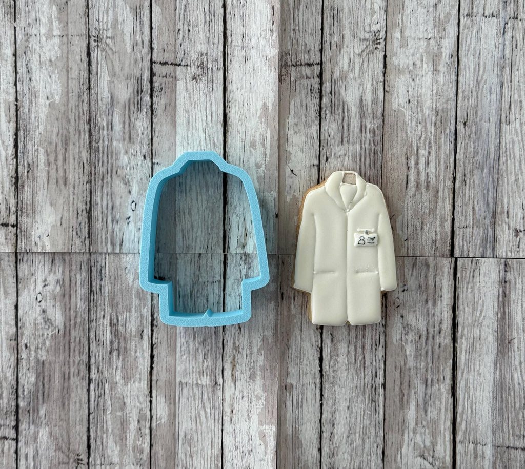 Lab Coat Cookie Cutter, Doctor cutter, medical cutter