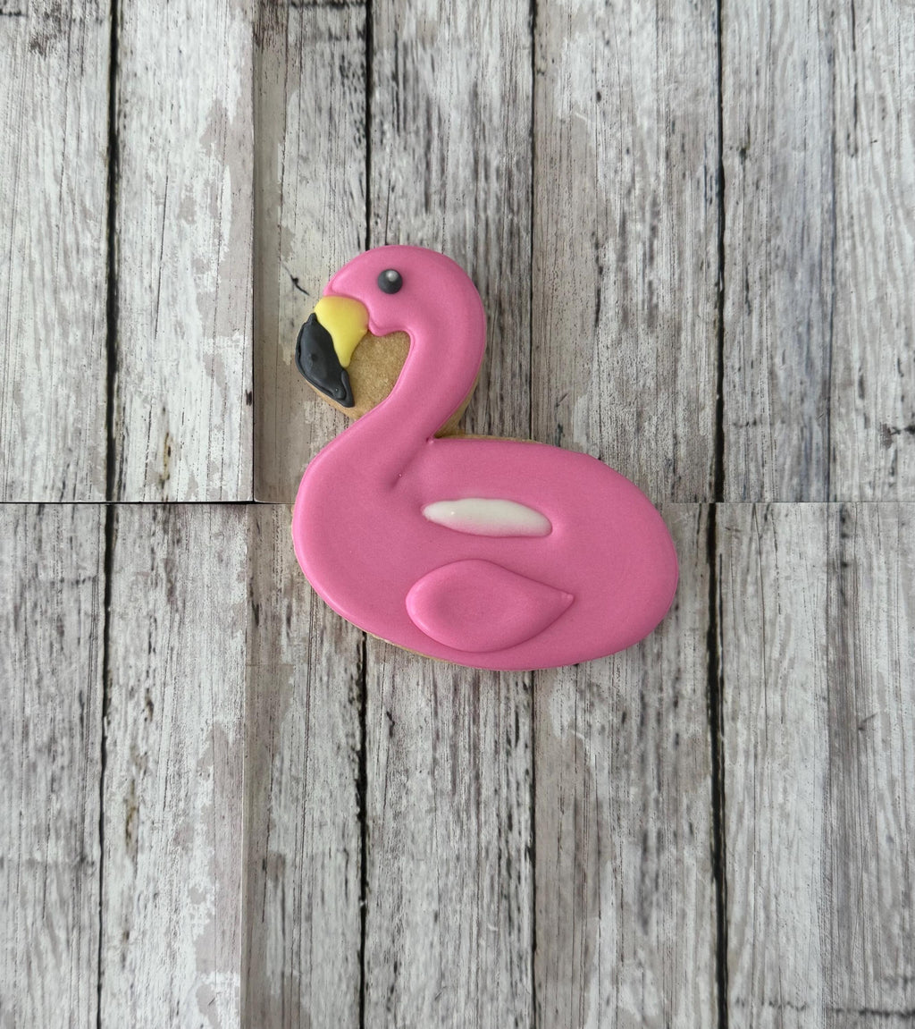 Flamingo Float Cookie Cutter, summer cutter, swim cutter, float cutter, party cutter