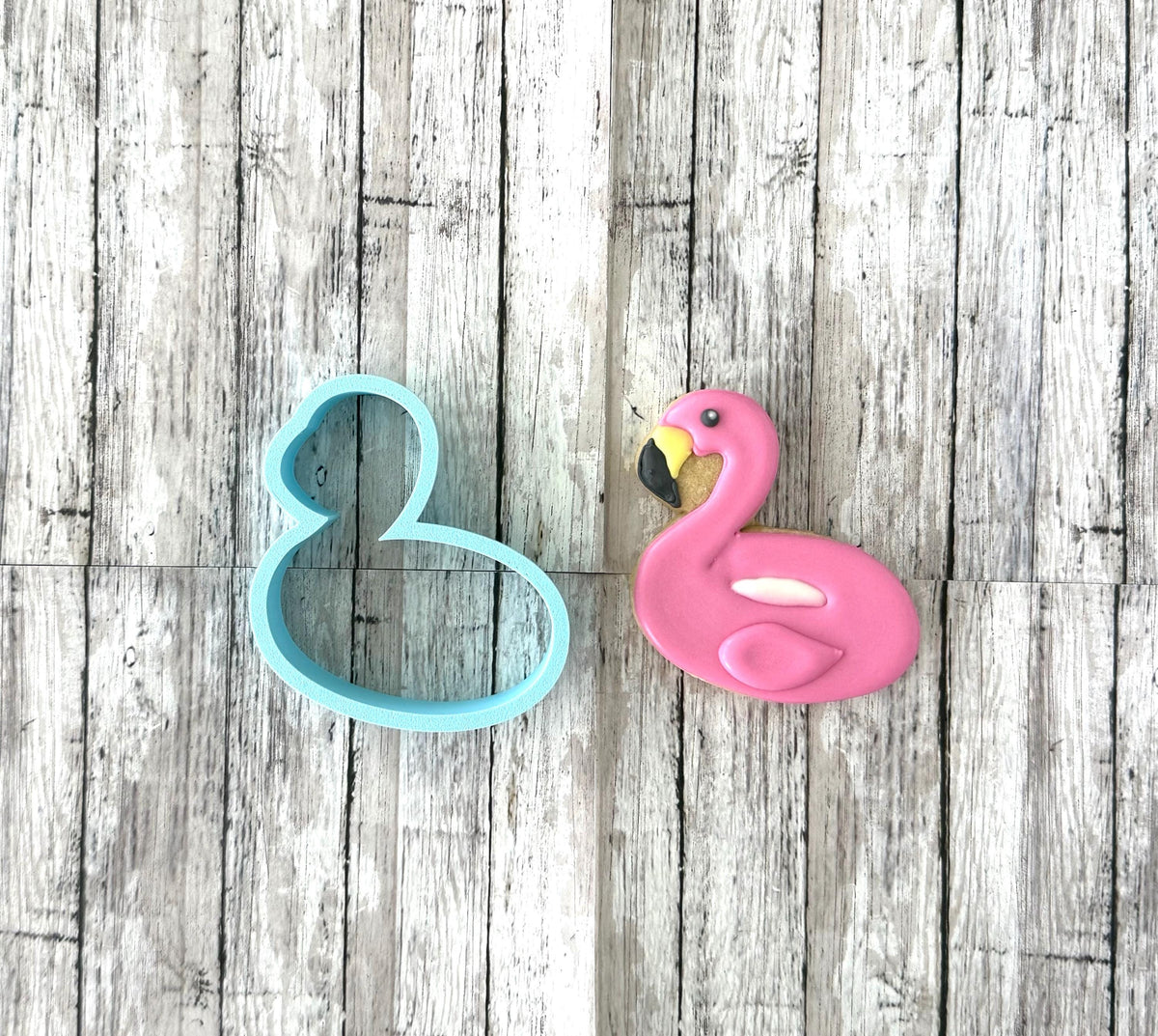 Flamingo Float Cookie Cutter, summer cutter, swim cutter, float cutter, party cutter