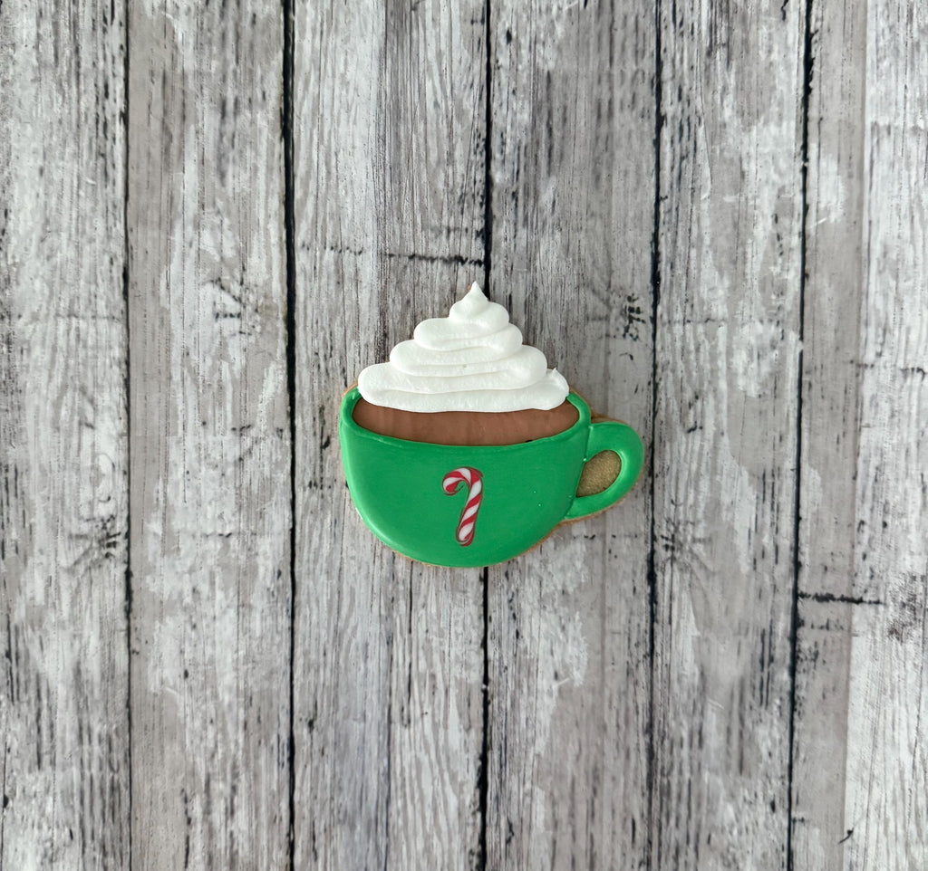 Coffee Mug with Cream Cutter, christmas mug cutter, Christmas cutter, hot chocolate cutter, coffe cutter, hot cocoa cutter