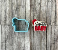 Santa Baby Word Cookie Cutter, santa cutter, merry Christmas cutter, Christmas cutter